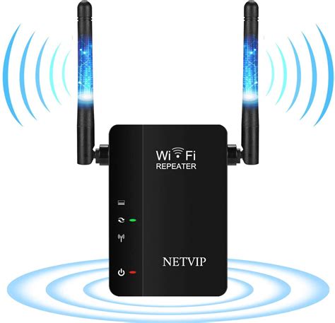 NETVIP Wifi Extender Wireless Repeater WiFi Booster 300Mbps 2.4GHz,AP ...