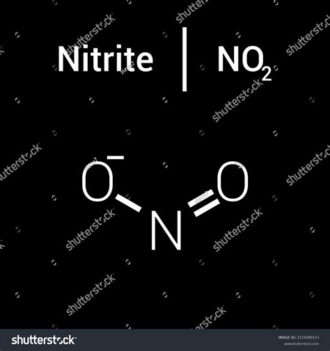 chemical structure of Nitrite (NO2) - Royalty Free Stock Vector ...