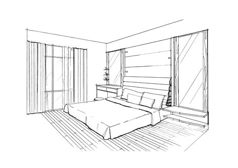 Perspective Drawing - Bedrooms | Interior design sketchbook ...