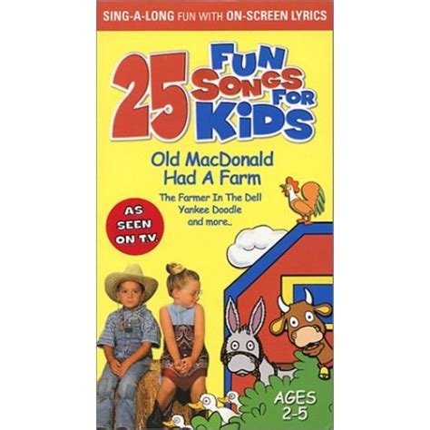 25 Fun Songs For Kids: Old MacDonald Had A Farm (VHS) - Arz Libnan