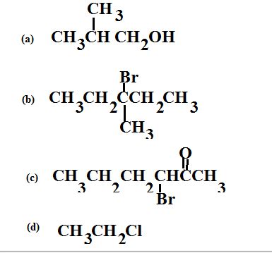 Explain which of the following contains a chiral carbon? | Homework ...