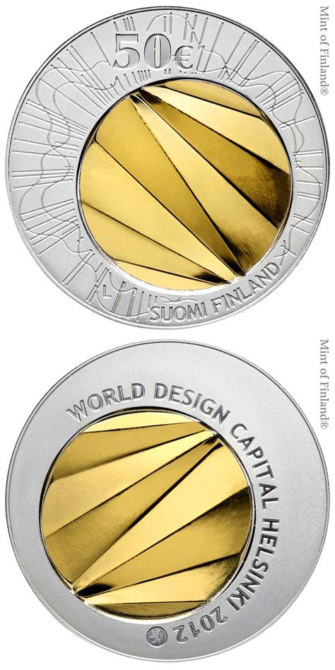 50 euro coin - World Design Capital Helsinki 2012 | Finland 2012