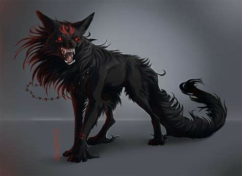 Pin on Art | Mythical creatures art, Demon wolf, Canine art