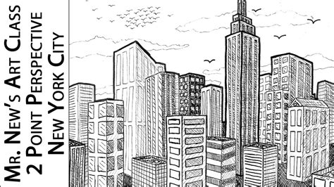 Viewer Request: Drawing New York City - 2 Point Perspective Tutorial ...