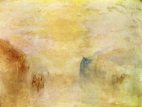 Sunrise, with a Boat between Headlands - William Turner - WikiArt.org ...