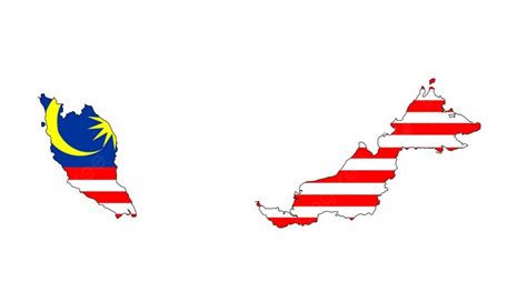 Malaysia Country Flag Map Shape National Symbol Photo Background And ...