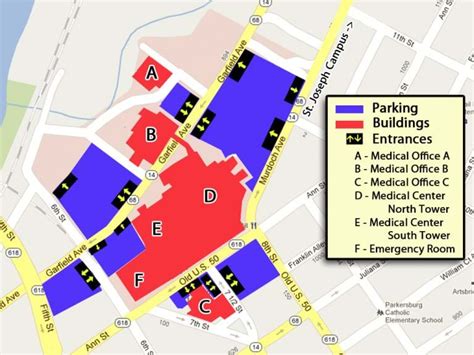 Parking at Main Hospital | Camden Clark Medical Center