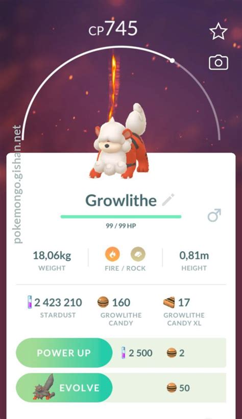 Hisuian Growlithe - Pokemon Go