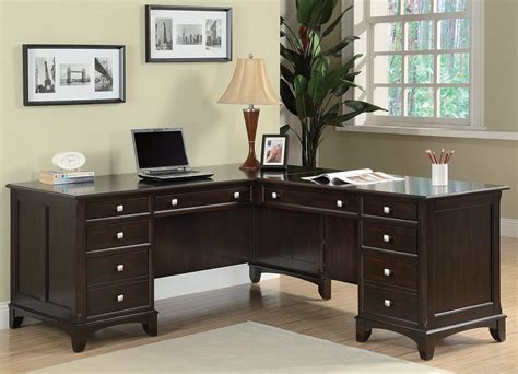 Garson Home Office L Shaped Desk from Coaster (801011L-801011R ...