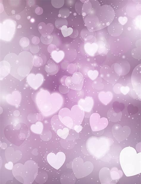 Abstract Bokeh Pink Hearts Sparkle Background For Valentines Day ...