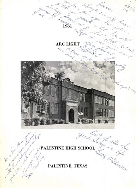 1961 yearbook from Palestine High School from Palestine, Texas