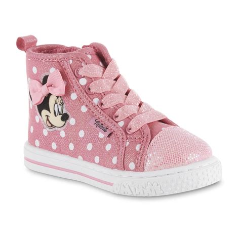 Character Toddler Girls' Minnie Mouse High-Top Sneaker - Pink