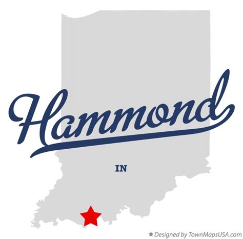 Map of Hammond, Spencer County, IN, Indiana