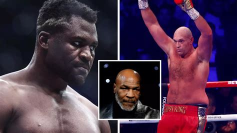 Francis Ngannou agrees to fight Tyson Fury in a cage with Mike Tyson as ...