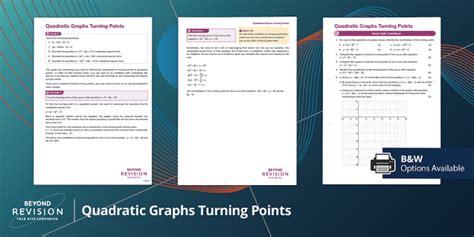 👉 Quadratic Graphs Turning Points (teacher made) - Twinkl