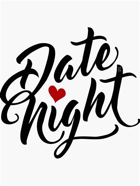 "date night" Sticker for Sale by gtee | Redbubble