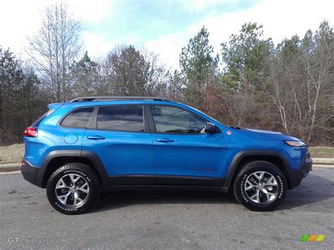 2017 Hydro Blue Pearl Jeep Cherokee Trailhawk 4x4 #118060920 Photo #5 ...