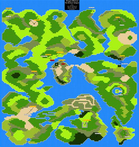 Dragon Warrior - Overworld Map