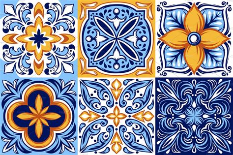 Italian ceramic tile pattern. Ethnic | Custom-Designed Textures ...