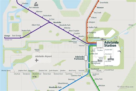 Adelaide Rail Map - A Smart City Map, Even Offline! Download Now!