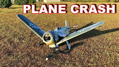 WORST RC PLANE CRASH EVER!! - FW190 BRUTALLY DESTROYED ...