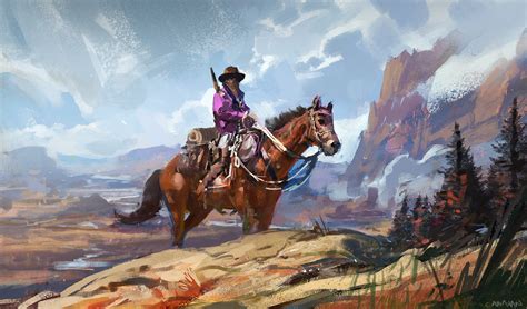 Cowboy Painting Wallpaper, HD Artist 4K Wallpapers, Images and ...