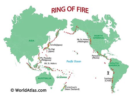 Pacific Ring Of Fire - WorldAtlas