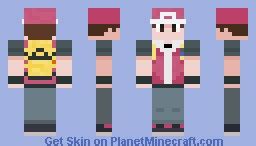 Pokemon - Trainer Red Minecraft Skin