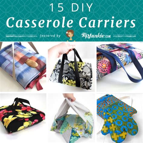 15 DIY Casserole Carriers | Casserole carrier, Casserole carrier ...