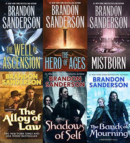 Mistborn 6 Books Collection Set by Brandon Sanderson by