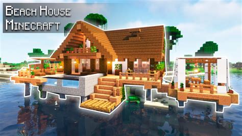 Minecraft: How to build a Beach House | Tutorial - YouTube