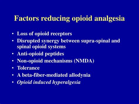 PPT - Opioid Induced Hyperalgesia PowerPoint Presentation, free ...