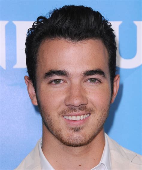 Kevin Jonas Short Straight Dark Brunette Hairstyle