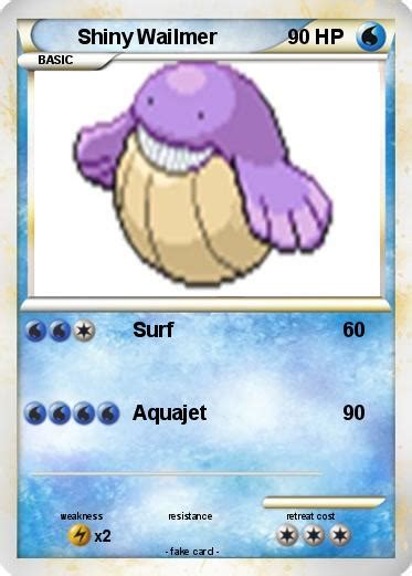 Pokémon Shiny Wailmer - Surf - My Pokemon Card