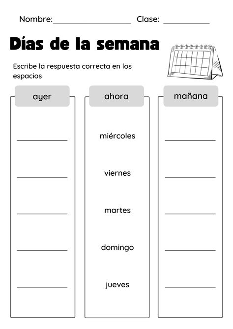 The Spanish Days of the Week (+ Free PDF) - Spanish with Tati