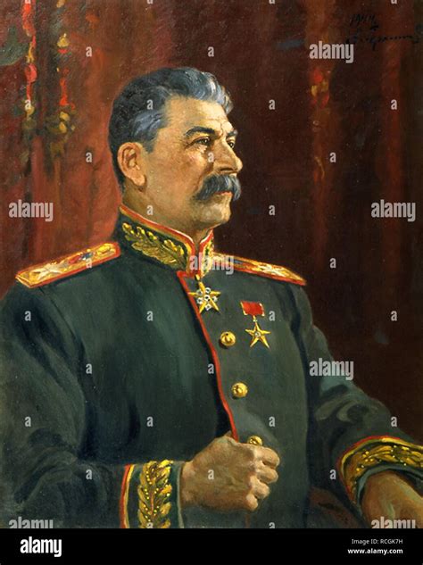 Joseph stalin portrait painting hi-res stock photography and images - Alamy