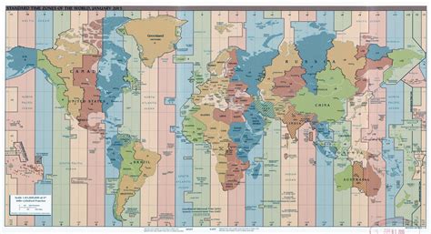 The World Time Zone Map - Riset