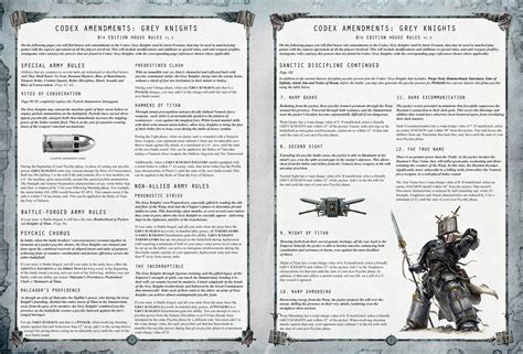 Codex Amendments: Grey Knights (8ed Updated House Rules) : r/Grey_Knights