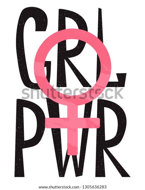 Symbol Feminist Movement On Handwritten Quote Stock Vector (Royalty ...