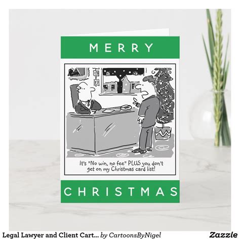 Legal Lawyer and Client Cartoon Christmas Card Happy Christmas Card ...