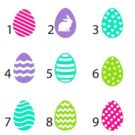 Easter Egg Stickers x12 Vinyl Easter Egg Stickers Crate | Etsy