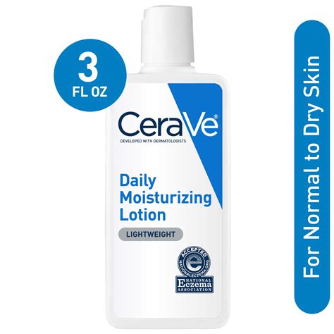 CeraVe Daily Moisturizing Lotion for Normal to Dry Skin, 3 fl oz