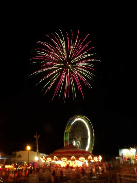 Fireworks at the Carolina Beach Boardwalk Amusement Park! | Carolina ...