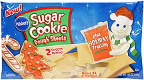 Pillsbury Sugar Cookie Dough Sheets - 15.5 oz, Nutrition Information ...