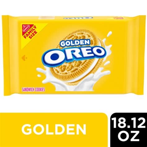 Oreo Golden Sandwich Cookies Family Size, 18.12 oz - Dillons Food Stores