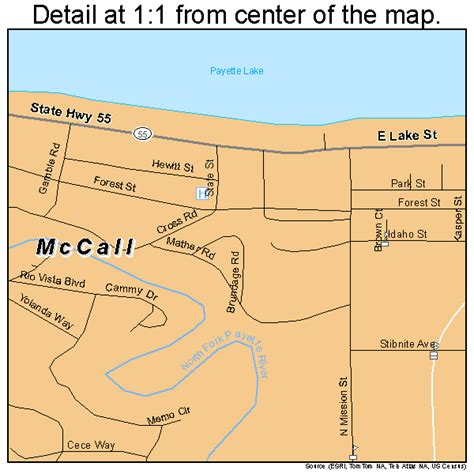 McCall Idaho Street Map 1648790