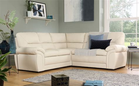 Bromley Ivory Leather Corner Sofa Only £799.99 | Furniture Choice