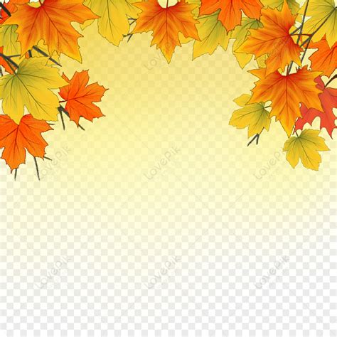 Autumn Leaves Border, Leaves, Gold, Autumn PNG Transparent Image And ...