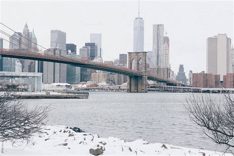 "Winter View Of Brooklyn Bridge. New York City." by Stocksy Contributor ...