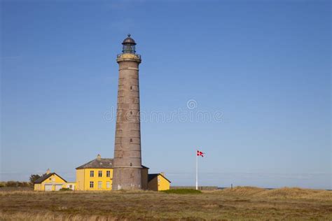 Denmark, Skagen, the Lighthouse. Editorial Stock Photo - Image of ...